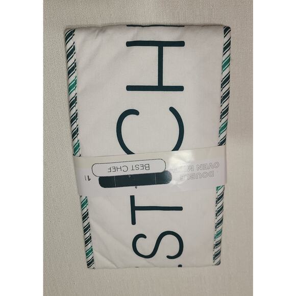 Double oven mitt ''best chef'' measurements 7'' x 36'' - Picture 2 of 5